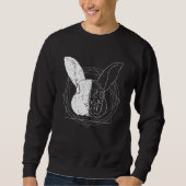 Cool Artistic Rabbit スウェットシャツ (正面)