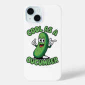 Cool as a Cucumber Costume Funny Cucumber Case-Mate iPhoneケース (裏面)