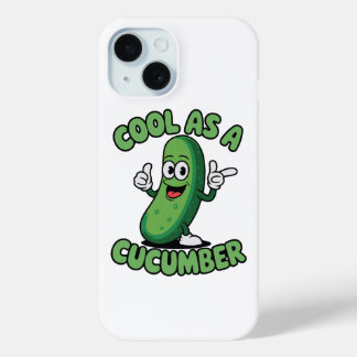 Cool as a Cucumber Costume Funny Cucumber iPhone 15ケース