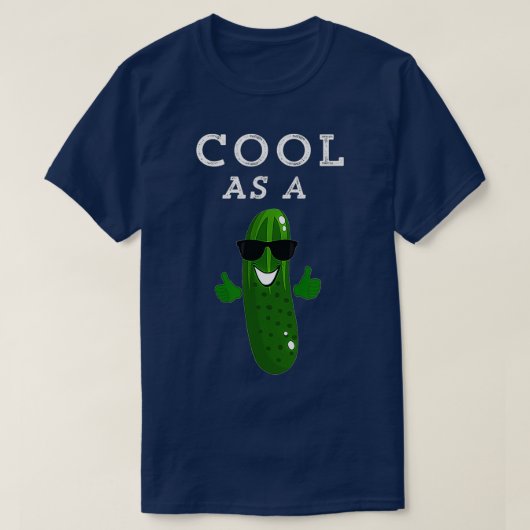 Cool As A Cucumber Kids Funny Cute Idiom Dude Thum Tシャツ (デザイン正面)