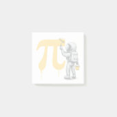 Cool Astronaut Painting Pi Symbol Pi Day  ポストイット (正面)