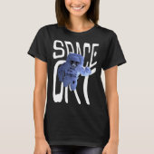 Cool Astronaut Space Cat Tシャツ (正面)