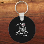 Cool Aunt Club Funny Skeleton Family Kids Women  キーホルダー (正面)