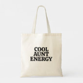 Cool Aunt Energy – Bold Family Role Statement T-Sh トートバッグ (裏面)