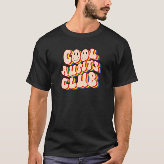 Cool Aunts Club LGBTQ Pride Gay Pride Rainbow LGBT Tシャツ (正面)