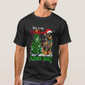 Cool Australian Cattle Dog Christmas Tree Lights S Tシャツ (正面)