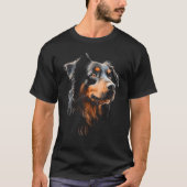 Cool Australian Shepherd Face Awesome Tシャツ (正面)