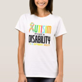 Cool Autism No Disability Just Another Ability Car Tシャツ (正面)