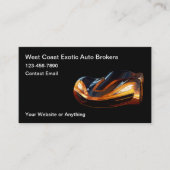 Cool Auto Broker Business Cards 名刺 (正面)