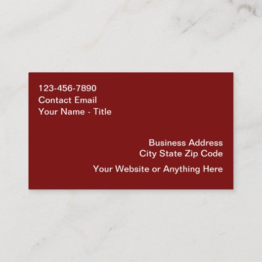 Cool Automotive New Business Cards  名刺 (裏面)