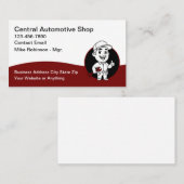 Cool Automotive Repair Shop Business Cards 名刺 (正面/裏面)