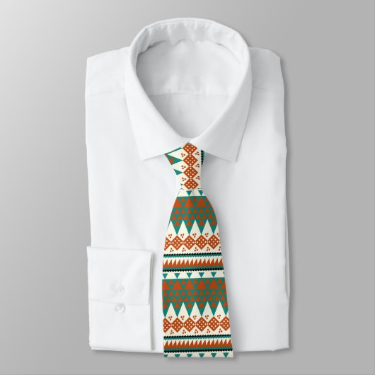 cool aztec tiled pattern neck tie  ネクタイ (タイ)