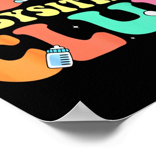 Cool Babysitters Club - Groovy Design Babysitter B ポスター (角)