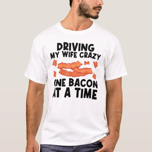 Cool Bacon Art For Men Dad Pig Pork Strips Breakfa Tシャツ (正面)