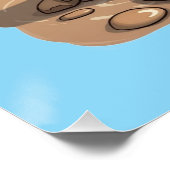 "Cool Bacon" Piglet in Sunglasses ポスター (コーナー)