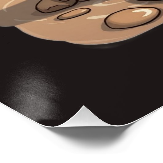 "Cool Bacon" Piglet in Sunglasses ポスター (コーナー)