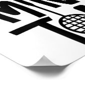 Cool Badminton Minimal Art, Badminton Shuttle &amp ポスター (角)