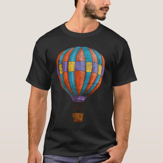 Cool Balloonist Balloon Basket Hot Air Balloon Wom Tシャツ (正面)