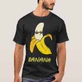 Cool Banana with sunglasses and kissy face  cute f Tシャツ (正面)