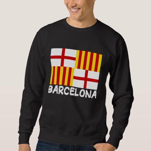 Cool Barcelona Flag スウェットシャツ (正面)