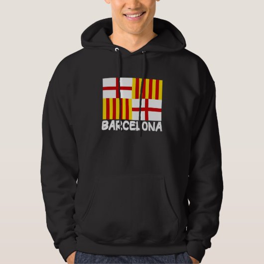 Cool Barcelona Flag パーカ (正面)