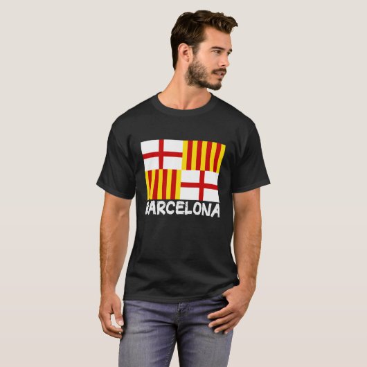 Cool Barcelona Flag Tシャツ (正面フル)