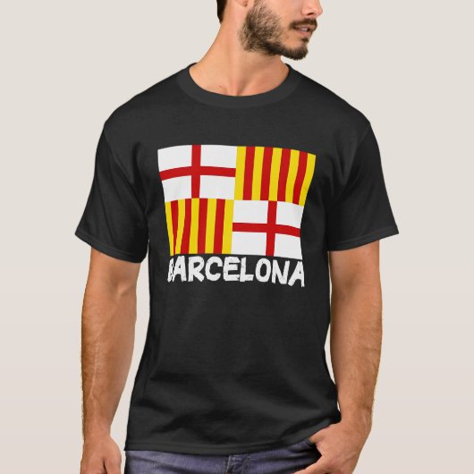 Cool Barcelona Flag Tシャツ (正面)