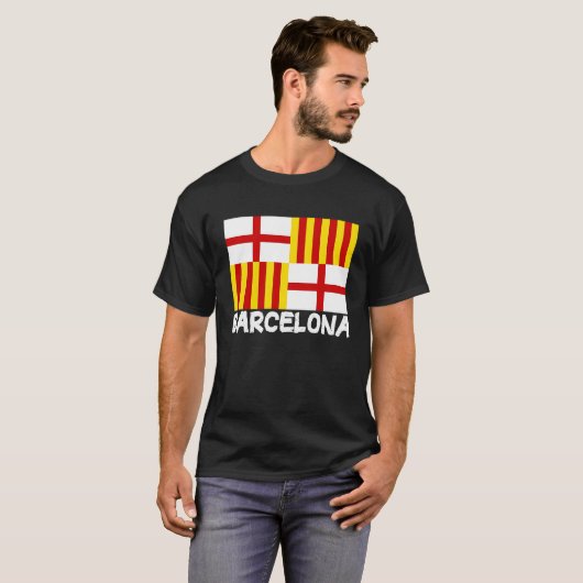 Cool Barcelona Flag Tシャツ (正面フル)