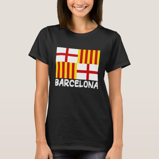 Cool Barcelona Flag Tシャツ (正面)