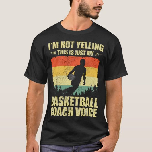 Cool Basketball Coach For Men Women Team Basketbal Tシャツ (正面)