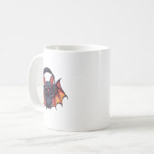 Cool Bat With Headphones Flies With Cool Jams For コーヒーマグカップ (正面左)