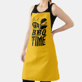 Cool BBQ time word art  エプロン (インサイチュ)