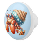 Cool beach house hermit crab lovers  セラミックノブ (右)