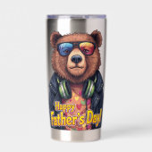 Cool Bear Dad Father’s Day Gift for Stylish Father 保温保冷タンブラー (正面)