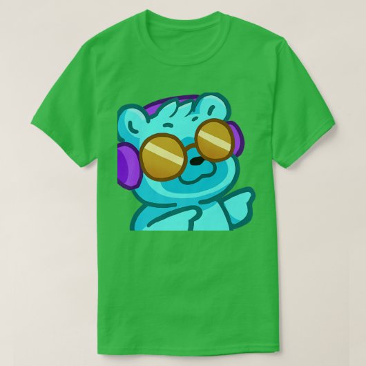Cool Bear Finger Guns Premium Tシャツ (デザイン正面)