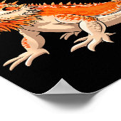 Cool Bearded Dragon Art For Women Girls Bearded Dr ポスター (角)