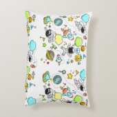 Cool beautiful space astronaut  アクセントクッション (裏面(縦))