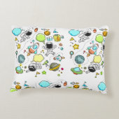 Cool beautiful space astronaut  アクセントクッション (裏面)