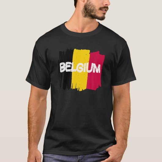 Cool Belgium Flag Tシャツ (正面)