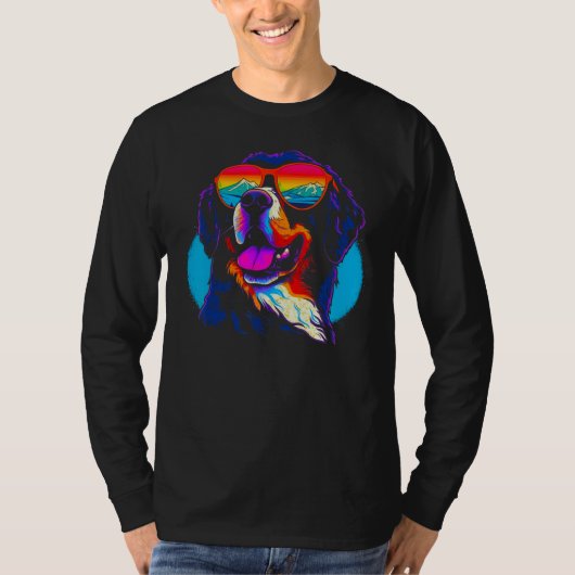 Cool Bernese Mountain Dog Tシャツ (正面)
