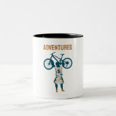 Cool Biker - Adventures ツートーンマグカップ (中央)