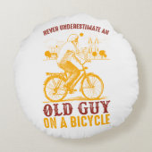Cool Biker Design - Original Typeface ラウンドクッション (裏面)