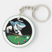 Cool Billiards Pool Shark Theme Keychains キーホルダー (裏面)