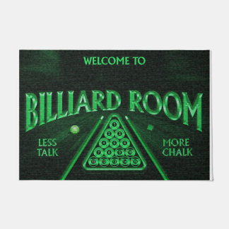 Cool Billiards Room Rug, Game Room  ドアマット