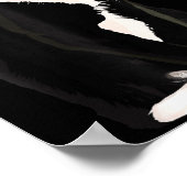 Cool Black Cat Kitten Red Heart Gles Happy Valenti ポスター (角)