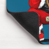 Cool Black Man Santa Claus Christmas African Ameri マウスパッド (コーナー)