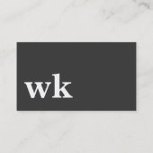 Cool, blau, schwarz | Kartenhaus Modern 名刺 (裏面)