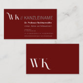 Cool, blau, schwarz | Kartenhaus Modern 名刺 (正面/裏面)