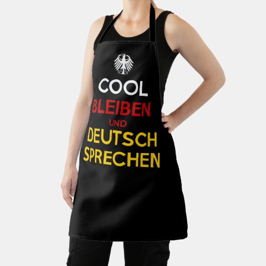 Cool Bleiben und Deutsch Sprechen エプロン (インサイチュ)