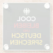 Cool Bleiben und Deutsch Sprechen ガラスコースター (裏面)